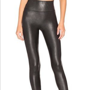 SPANX Black Faux Leather Leggings